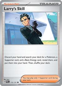 Larry's Skill 115/131 Prismatic Evolutions Reverse Holo Pokémon card