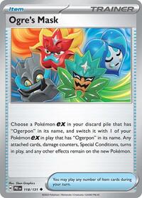Ogre's Mask 118/131 Prismatic Evolutions Reverse Holo Pokémon card