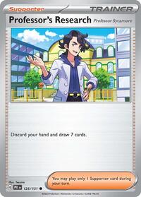Professor's Research [Professor Sycamore] 125/131 Prismatic Evolutions Reverse Holo Pokémon card