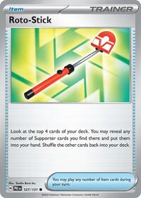 Roto-Stick 127/131 Prismatic Evolutions Reverse Holo Pokémon card