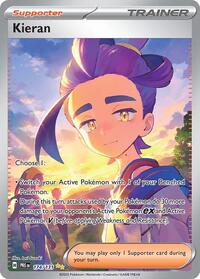 Kieran 174/131 Prismatic Evolutions Pokémon card
