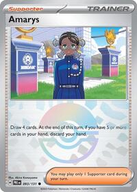 Amarys (Poke Ball Pattern) 093/131 Prismatic Evolutions Pokémon card