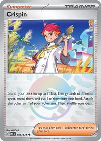 Crispin (Poke Ball Pattern) 105/131 Prismatic Evolutions Pokémon card