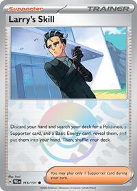 Larry's Skill (Poke Ball Pattern) 115/131 Prismatic Evolutions Pokémon card