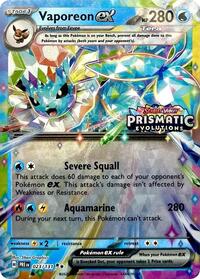 Vaporeon ex (Prismatic Evolutions Stamp) 023/131