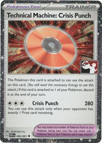 Technical Machine: Crisis Punch (Cosmos Holo) 090/091 Prize Pack Series Cards Pokémon card