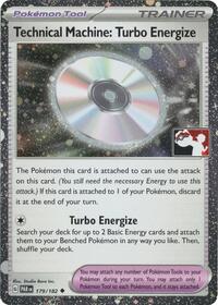 Technical Machine: Turbo Energize (Cosmos Holo) 179/182 Prize Pack Series Cards Pokémon card