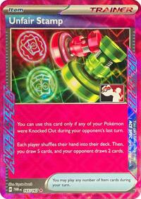 Unfair Stamp 165/167 Prize Pack Series Cards Pokémon card