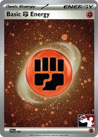 Basic Fighting Energy (Cosmos Holo) 006 Prize Pack Series Cards Pokémon card