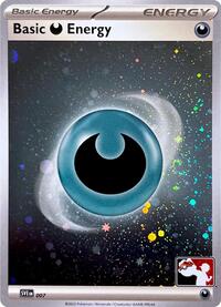 Basic Darkness Energy (Cosmos Holo) 007 Prize Pack Series Cards Pokémon card