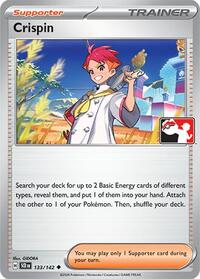 Crispin 133/142 Prize Pack Series Cards Pokémon card