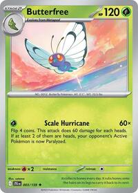 Butterfree 003/159 · Reverse Holo