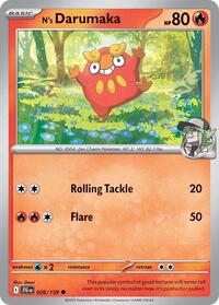 N's Darumaka 026/159 · Reverse Holo
