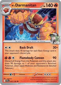 N's Darmanitan 027/159 · Reverse Holo
