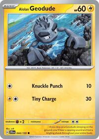 Alolan Geodude 044/159 · Reverse Holo