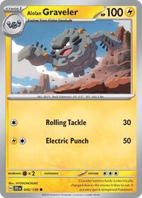 Alolan Graveler 045/159 · Reverse Holo