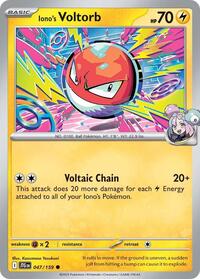 Iono's Voltorb 047/159 · Reverse Holo