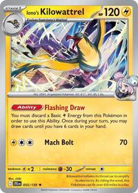Iono's Kilowattrel 055/159 · Reverse Holo