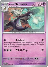 Alolan Marowak 057/159 · Reverse Holo