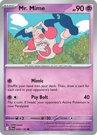 Mr. Mime 058/159 · Reverse Holo