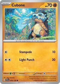 Cubone 076/159 · Reverse Holo
