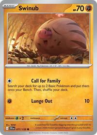 Swinub 077/159 · Reverse Holo
