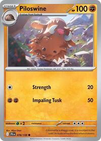 Piloswine 078/159 · Reverse Holo