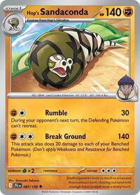 Hop's Sandaconda 087/159 · Reverse Holo