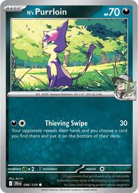N's Purrloin 096/159 · Reverse Holo