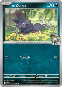 N's Zorua 097/159 · Reverse Holo