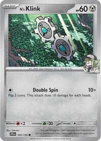 N's Klink 103/159 · Reverse Holo
