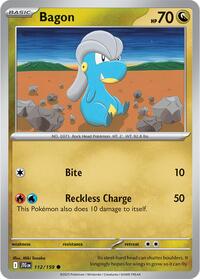 Bagon 112/159 · Reverse Holo