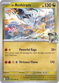 N's Reshiram 116/159 · Reverse Holo