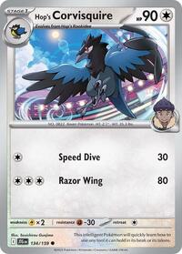 Hop's Corvisquire 134/159 · Reverse Holo