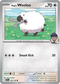 Hop's Wooloo 135/159 · Reverse Holo