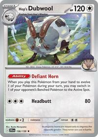 Hop's Dubwool 136/159 · Reverse Holo