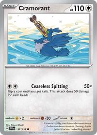 Cramorant 137/159 · Reverse Holo
