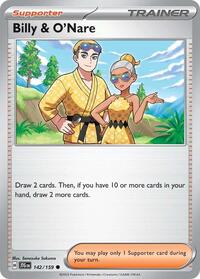 Billy & O'Nare 142/159 Journey Together Reverse Holo Pokémon card