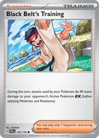 Black Belt's Training 143/159 Journey Together Reverse Holo Pokémon card