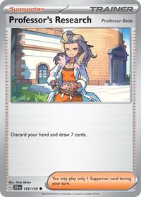 Professor's Research [Professor Sada] 155/159 Journey Together Reverse Holo Pokémon card