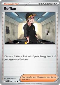 Ruffian 157/159 Journey Together Reverse Holo Pokémon card