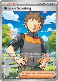 Brock's Scouting 179/159 Journey Together Pokémon card