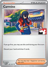 Carmine 145/167 Prize Pack Series Cards Pokémon card