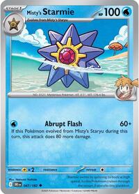 Misty's Starmie 047/182 · Reverse Holo