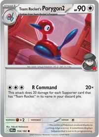 Team Rocket's Porygon2 154/182 · Reverse Holo