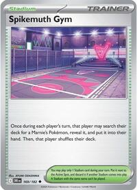 Spikemuth Gym 169/182 Destined Rivals Reverse Holo Pokémon card