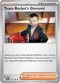Team Rocket's Giovanni 174/182 Destined Rivals Reverse Holo Pokémon card