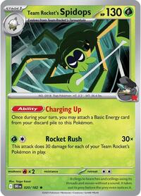 Team Rocket's Spidops 020/182 · Reverse Holo