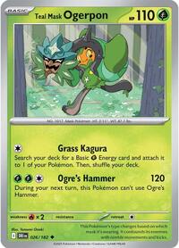 Teal Mask Ogerpon 026/182 · Reverse Holo