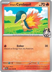 Ethan's Cyndaquil 032/182 · Reverse Holo
